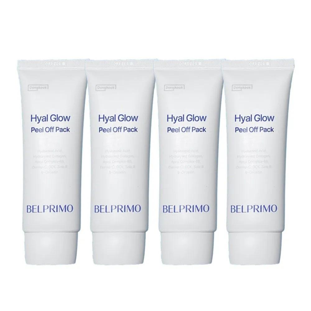 Dongkook BELPRIMO Peel-Off Pack 70g Hyal Glow Pore Care Skin Elasticity Lifting Anti-aging 1 set (4 pieces)