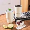 Frosted Insulated Cup Large Capacity Double Drink Cup Luxury Coffee Cup  For Home Work