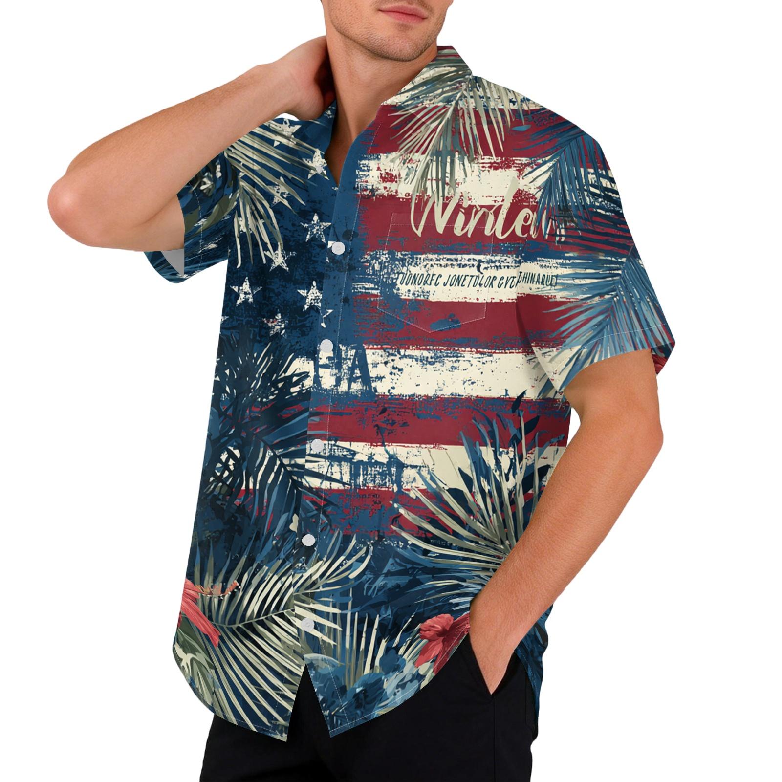 

Men s Short Sleeve Cardigan Casual Shirt Lightweight Button Up Shirt for Summer Holiday and Everyday Wear Suitable for Various Occasions XXXXXL рожевий