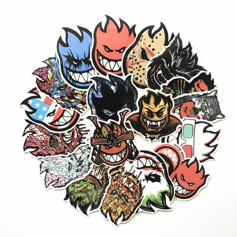 Skateboard Stickers 18pcsset Spitfire Sticker Surf Skate Scooter Mobile Tablet