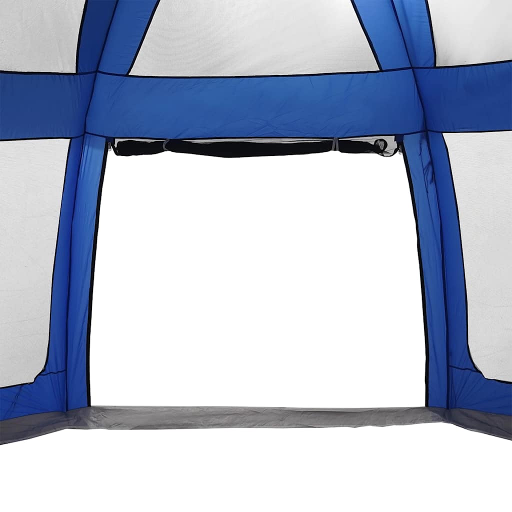 Pool Tent with Removable Rain Fly and Mesh Walls Azure Blue 690 x 690 cm