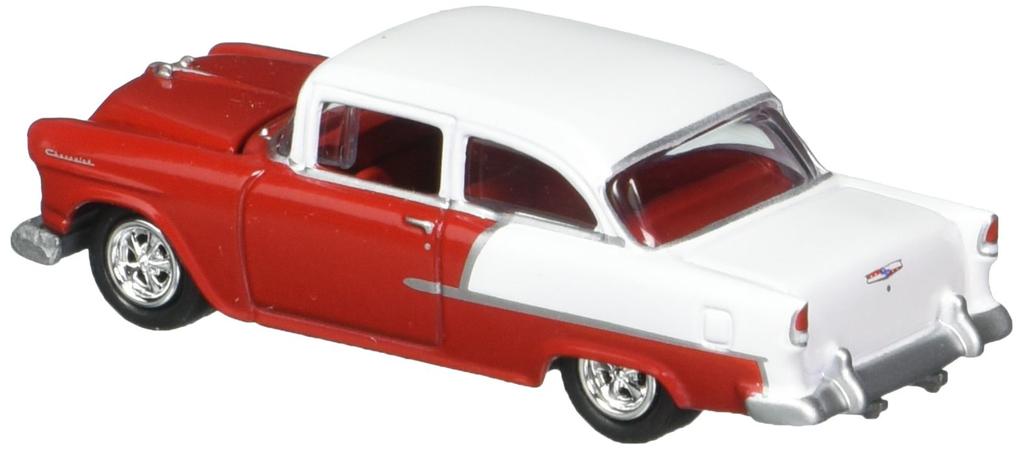 Johnny Lightning Classic Gold Version B 1955 Chevrolet Sedan 164 2-Door (Red/White)