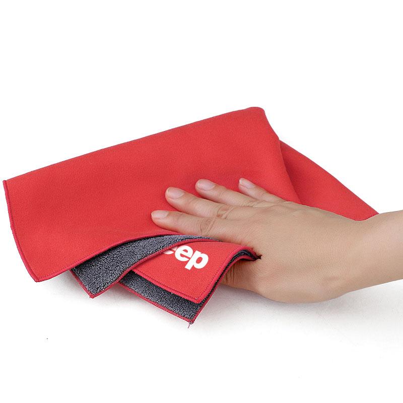 Car Cleaning Soft Brush Car Wash Towel Microfiber Cleaning Rag Cloth Car Goods For JEEP Grand Cherokee WK WK2 KJ KK KL Commander XK Renegade