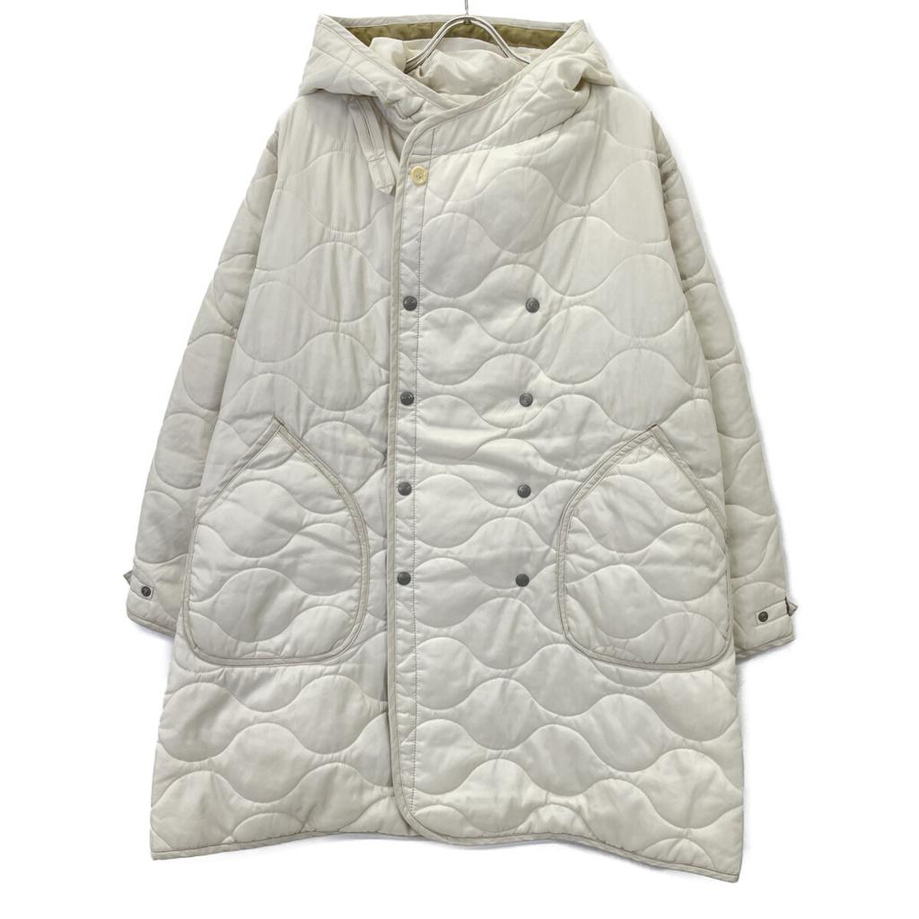 45R 8102023 White Nylon Quilted 908 Yachting Coat Coat 1 IvoryUsed