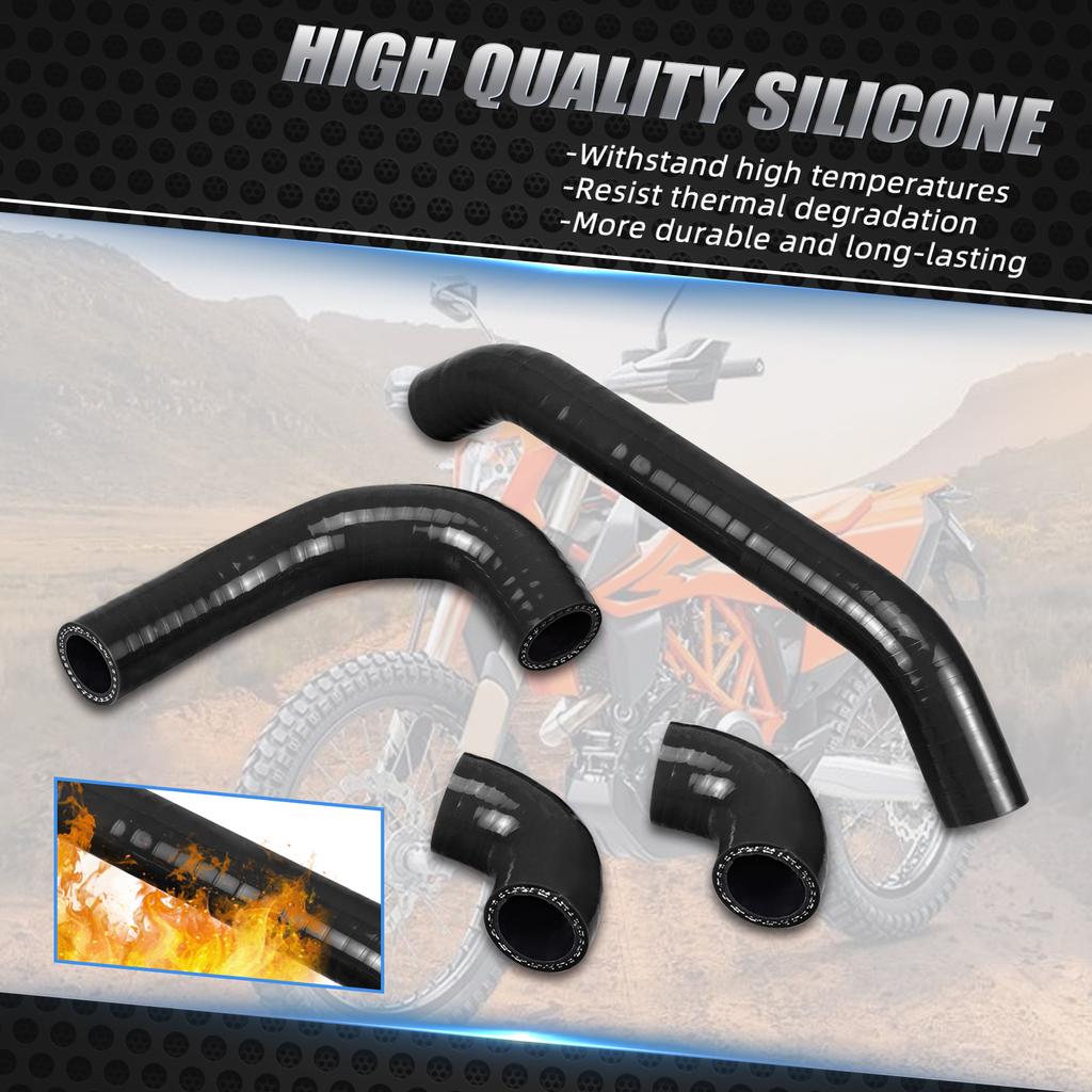 NICECNC For GasGas 2024 EC 300 EC 250 MC250 EX 300 EX 250 Silicone Radiator Coolant Hose Clamps Kit For KTM EXC 300 EXC 250 XCW