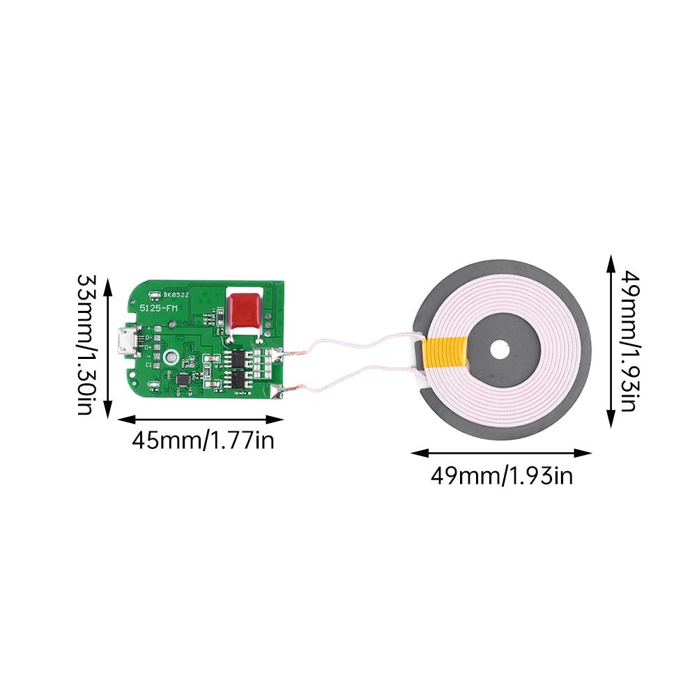 Universal Portable 1/11/11W Fast Charging Wireless Charger PCBA DIY Standard Accessories Transmitter Module Coil Circuit Board