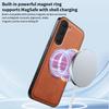 Wireless Charging Magnetic Case for Tecno Spark 40 Pro Pro+ Plus 4G Protective Cover PU Leather Hard Back Shell Coque Funda