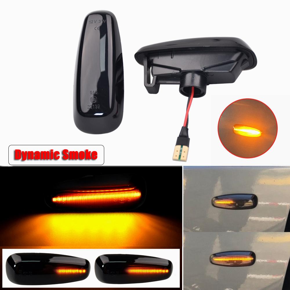 For Kia Pro Ceed Estate Rio 3 Hatchback Saloon Hyundai I30 Azera 2x Dynamic Side Marker LED Turn Signal Indicator Repeater Light