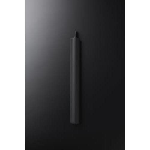 Yamazaki Tower Silicone Rolling Pin with Scraper, Black, W3 x D3 x H30cm, Dishwasher Safe, 2-Way Rolling and Cutting Function, 1412