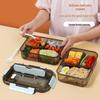 Microwave Safe Rectangular Lunch Box with Dividers