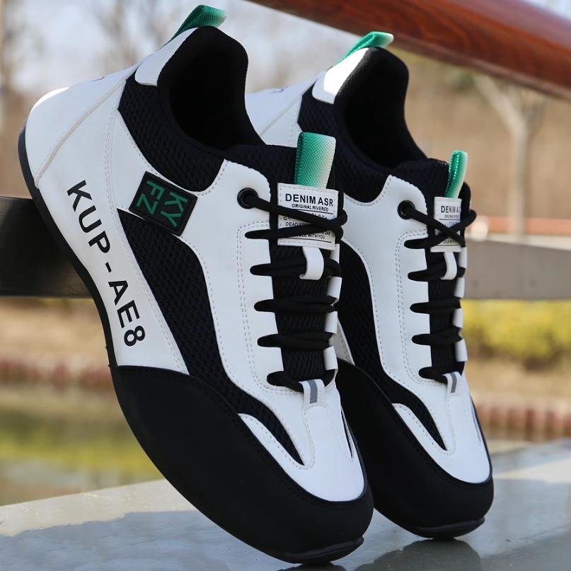 Brand 2025 Men's Waterproof Leather Sneakers - Versatile Casual Travel Shoes for Spring and Autumn