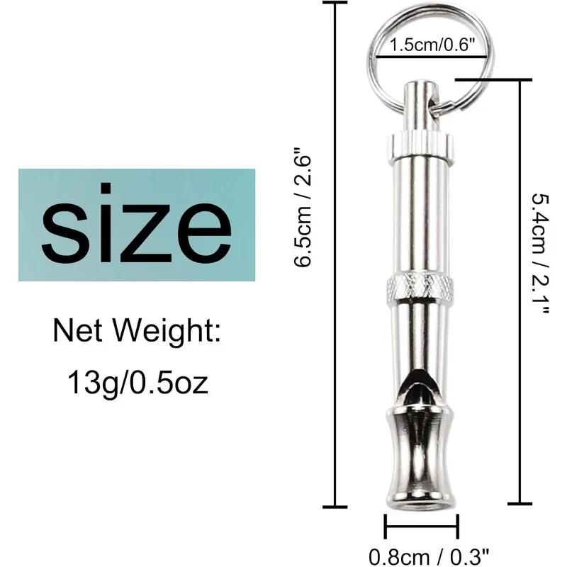 Dog Training Whistle Stop Barking Device Ultrasonic Training Flute Silent Whistle Control Tool Puppy Train Keychain Pet Supplies