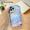 Phone Case: 2D Flat Design Suitable for iPhone 18 17 16 15 14 13Pro Protective Case, Dreamy Universe, Colorful Waves, Christmas and Halloween Gifts
