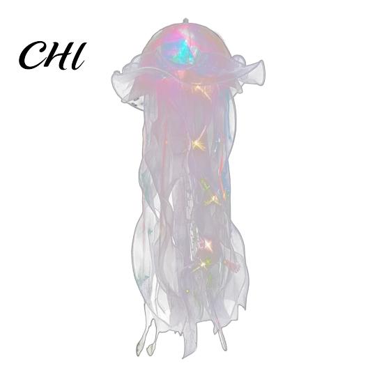 Lampe décorative Méduse LED Éclairage doux Lanternes à piles Décoration suspendue Cadeau de vacances pour fête Pendentif