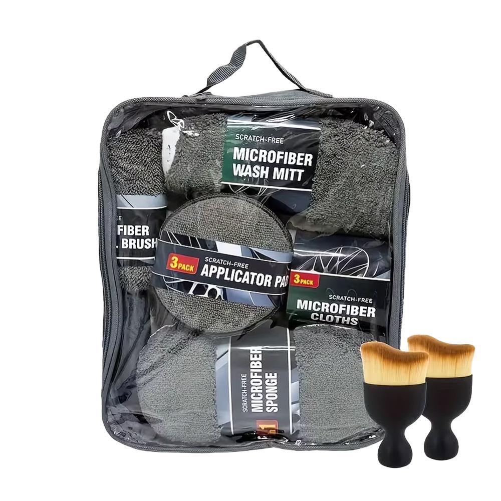 Custom Car Wash Kit with Logo Sticker - Auto Cleaning Tool Set