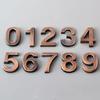 1.9-Inch Bronze Digital Label Door Head Stereoscopic El Door Number Digital Practical Number Sign