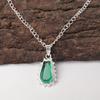 Green Emerald Gemstone 925 Sterling Silver Best Sisters Gift Handcrafted Pendant PP-54-12
