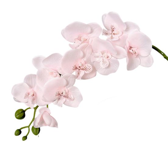 Artificial Orchid Flowers Long Stemmed Realistic Phalaenopsis Orchids No Maintenance Velvet Petals Fake Flower Home Decor