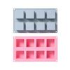 8 Cavity Square Silicone Chocolate Mould Cake Decorating Baking Accessories