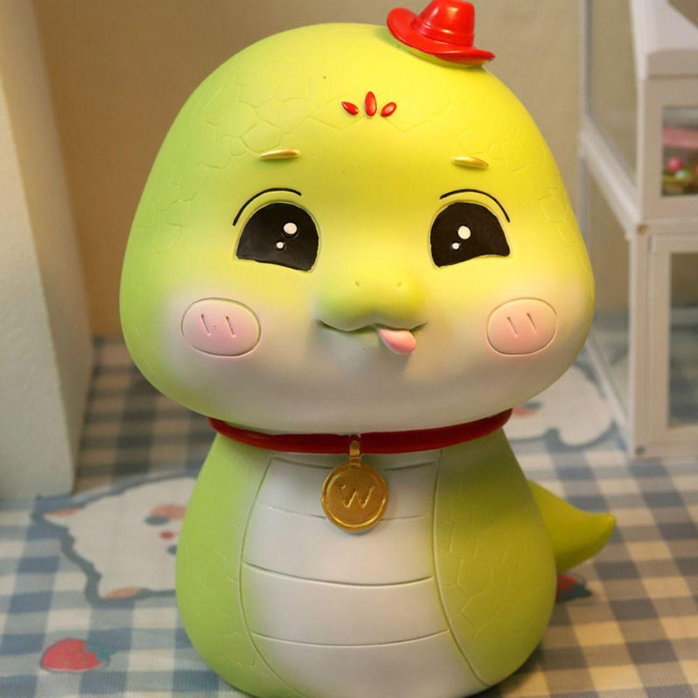 Large Capacity Snake Piggy Bank Cartoon Snake Money Jar New Save Money Box  Home Decor