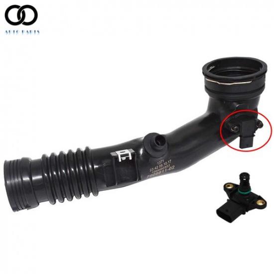 Air Turbocharger Pipe Hose Rear Duct For BMW 535i 640i 740i X5 X6 13717609811