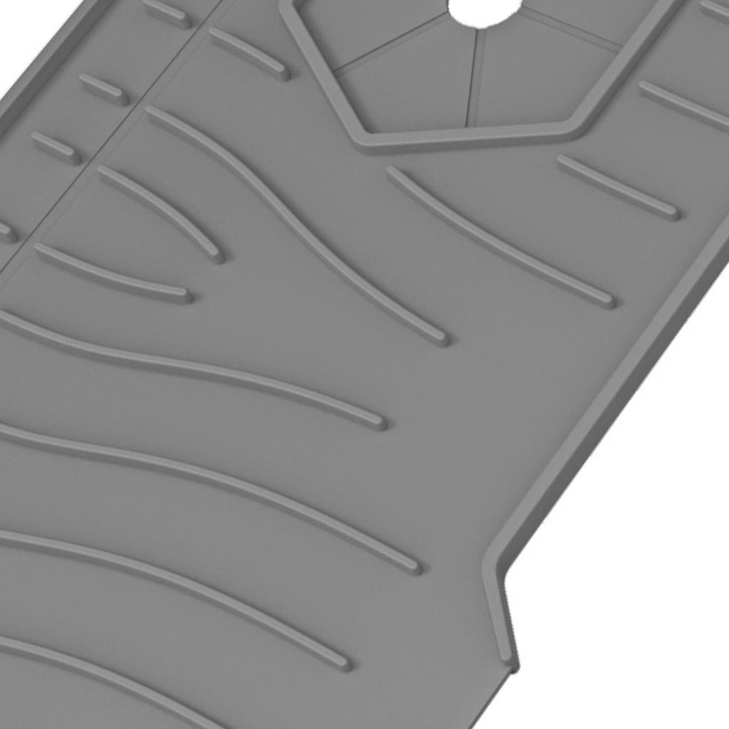 Kitchen Sink Splash Guard Foldable Non Slip Silicone Faucet Mat Handle Drip Catcher Tray for