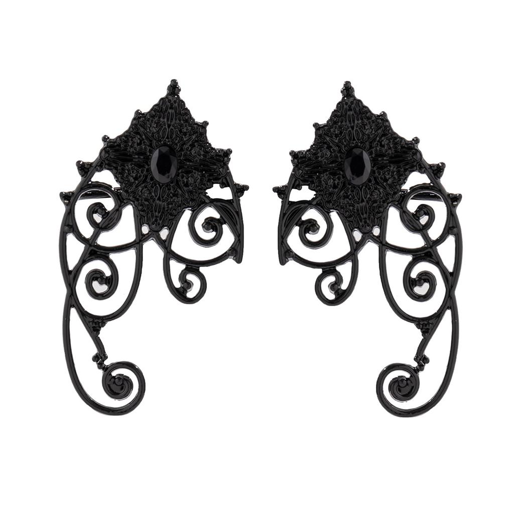 Stud Earrings, Design Personality Elf Profile Ear Hanging, Retro Halloween Gothic Piercing Earrings