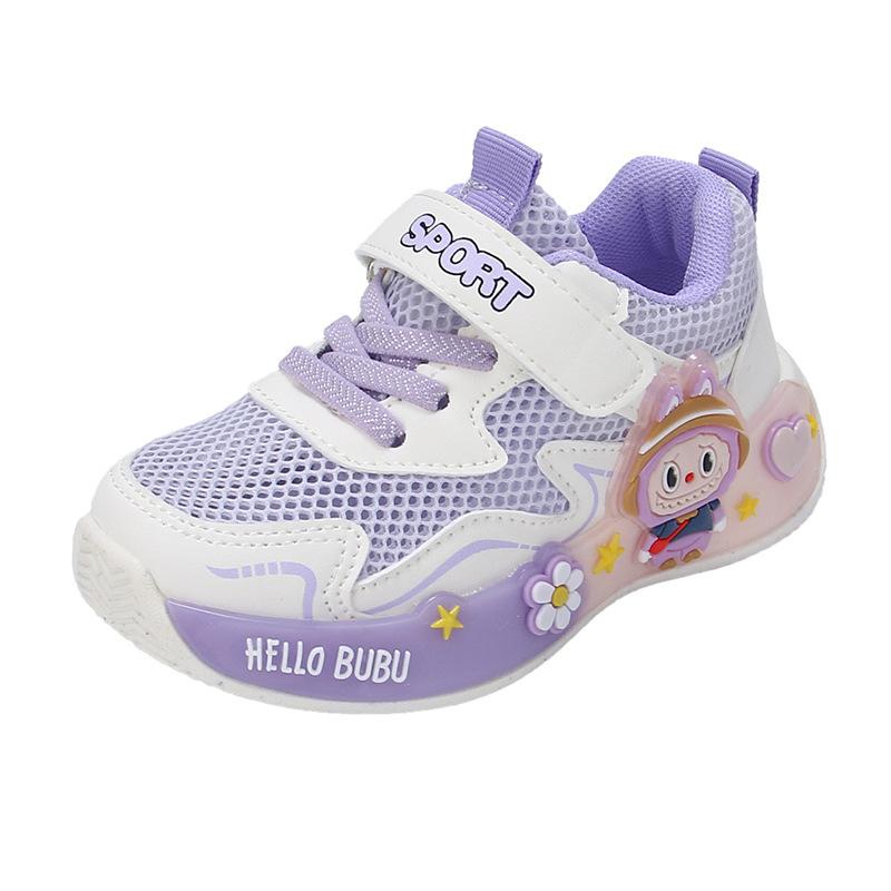 Girls Cartoon Sneakers Breathable Soft Sole Casual Shoes For Spring And Autumn Toddler Baby Single Shoes