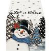 Christmas Table Runner Holiday Home Decor Long Dining Table Cover Cloth for Festive Dining