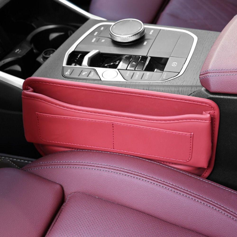 Universal Car Leather Storage Box Multifunction Car Seat Slit Gap Pocket  Auto Accessories