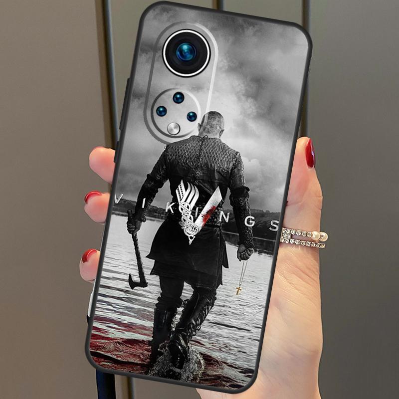 Cover Ragnar Lothbrok Vikings Per Honor 50 Lite Custodia Per Huawei P20 P30 P40 Pro Nova 9 5T P Smart 2021 8X 9X 10i