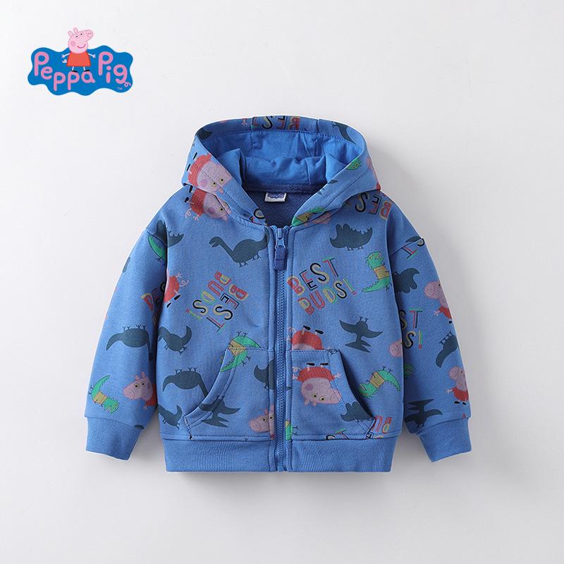 

Худи-куртка с динозаврами Свинка Пеппа для мальчиков - Осенний модный топ 100 cm