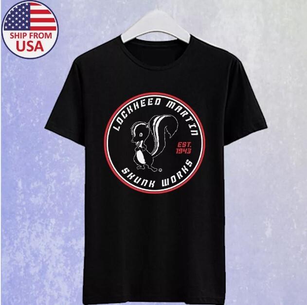 Мужская черная футболка Lockheed Martin Skunk Works Размер S-5XL Унисекс футболка XXXXL