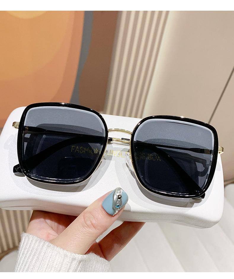 Sunglasses for Women Summer High-End Large Frame Face-Slimming Internet Celebrity Gradient Color Sunglasses Driving