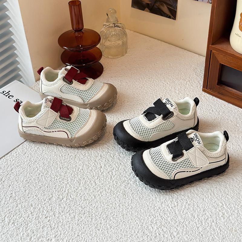 Children's sports shoes 2025 summer new girls mesh shoes baby soft sole boys breathable mesh shoes functional shoes