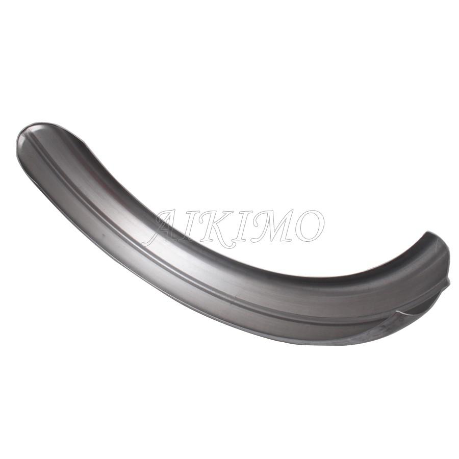 Motorcycle 5"/6'' Steel Ribbed Rear Fender Raw Rolled Edge Fit For Harley Chopper Bobber Custom Rigid Universal