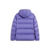 Li Ning CF Trace Short Hooded Letter Print Down Jacket Men Jacket Ocean-Crystal-Purple AYMT287-4