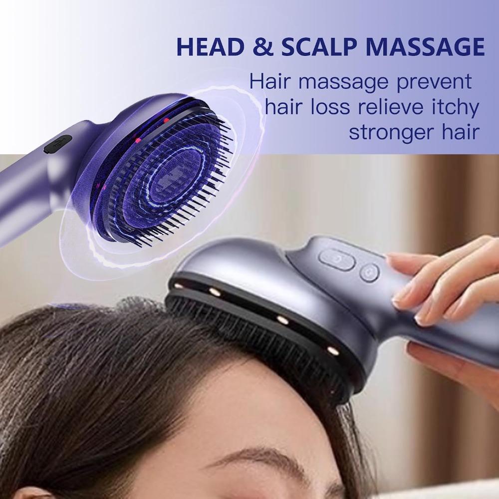 Electric Scalp Massage Brush with Spray Function, Portable Vibrating Scalp Massager Tool,Deep Brush Head Massager for Relaxing Muscles,Nourishes Hair