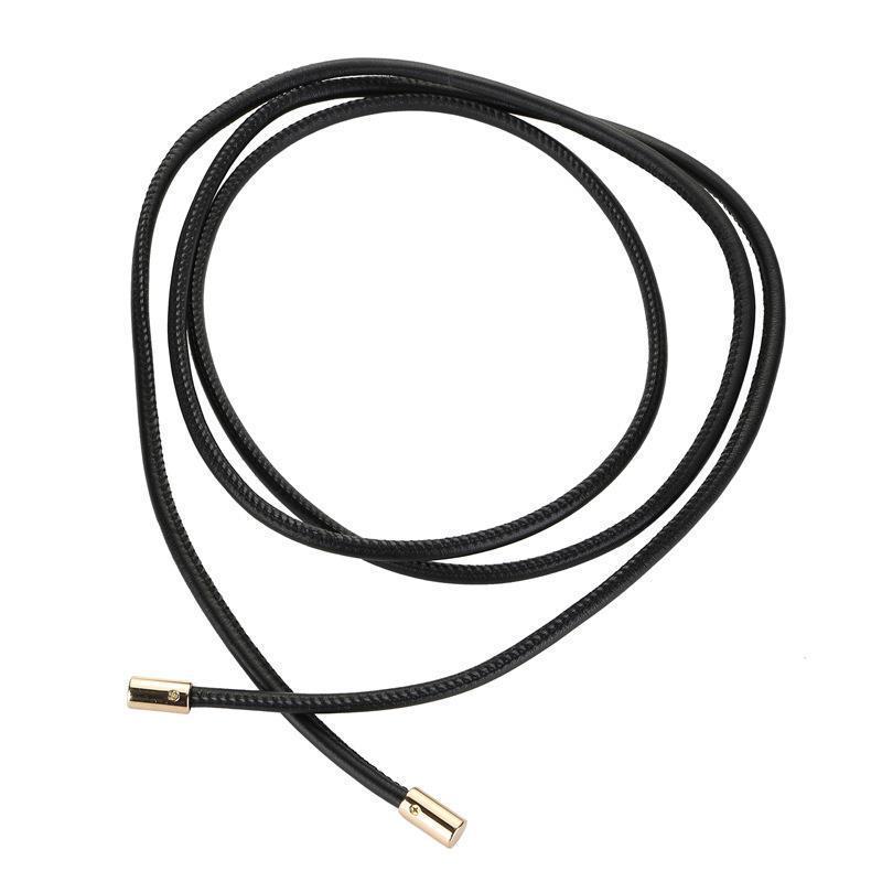 Women's Slim Leather Belt: Trendy European & American Knot Design for Summer Dresses