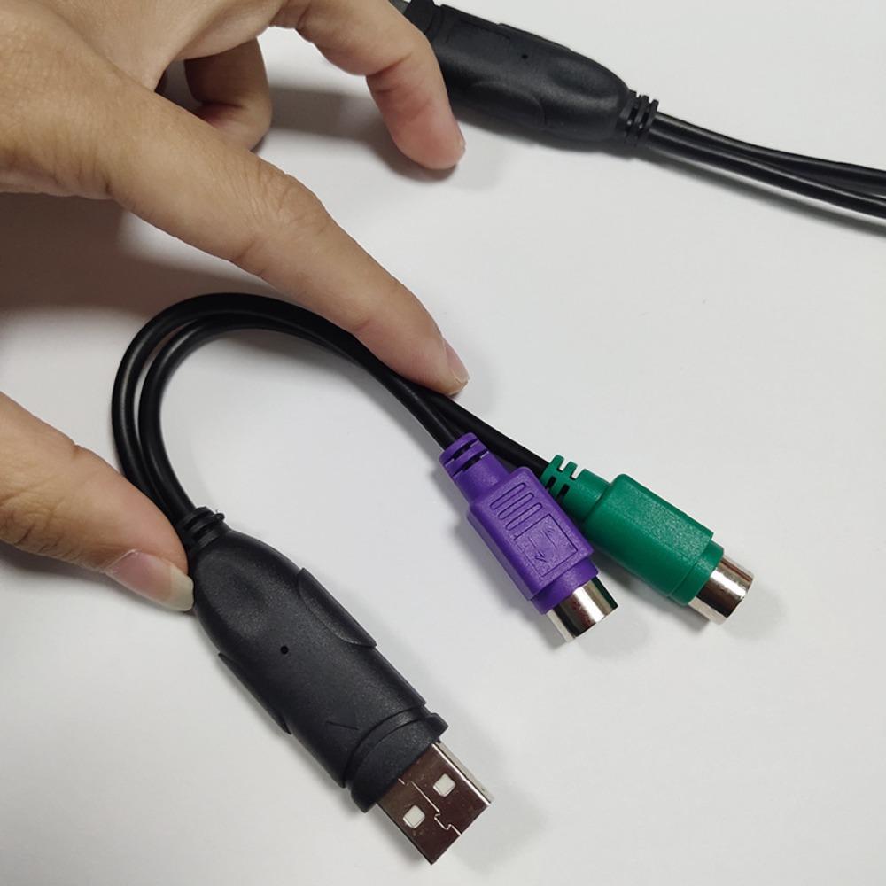 Male And Female Cable USB To PS2 Cable USB Male To 6 Pin Female Converter Cable 6 Pin PS2 Adapter
