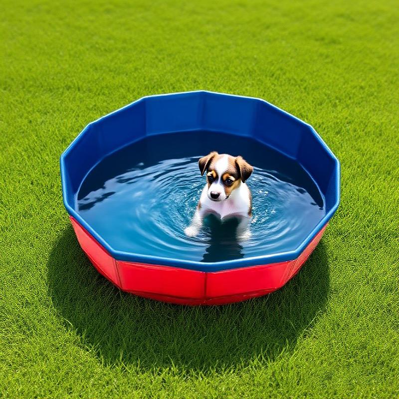 1pcs PVC Pet Bathing Tub Portable and Storable Basin Foldable Pet Swimming Pool Suitable for Cleaning Cats and Dogs