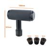 Lunsom Push Shift Knob Metal Gear Shift Lever Shift Knob T Shape for Manual Car (Black)