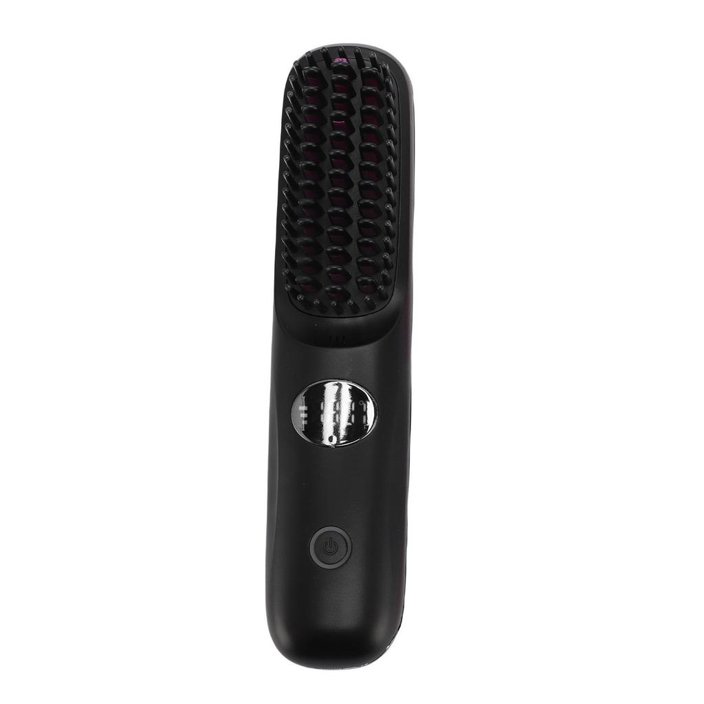 Cordless Hair Straightener Brush 3 Temps LED Display USB Rechargeable Straightening Ion Electric Hair Styling Comb for