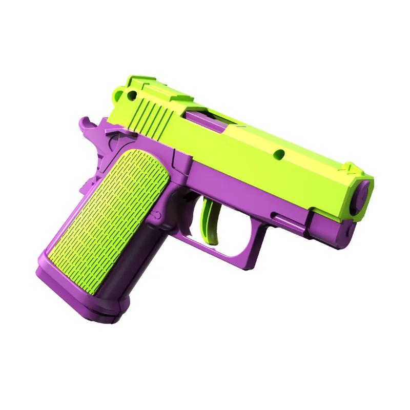 M1911 Toy Gun Model Cannot Shoot Model Plastic Pistol Empty Clip Bolt Lock 3D Printing Fidget Toy for Boys Decompression
