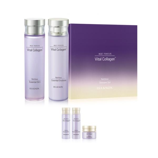 IsaKnox AF Vital Collagen 2pcs Set (Skin 160ml+20ml, Emulsion 160ml+20ml, Cream 10ml)