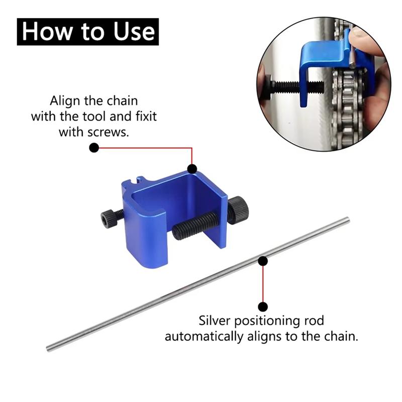 Precise Quick Accurate Alignment Tool Motorcycle Chain Alignment Tool Aluminium Alloy Sprocket Chain Repair Parts Tool