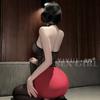 Erotic Underwear, Sexy lace Seductive full-body skirt, Female secretary, Nightclub uniform Seductive Pure Desire Set 1486