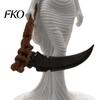 Grim Reaper Ornament 3D Printed Hooded Woman Statue, Gothic Figurine, Dark Theme Halloween Party Decoration for Home Office Desk Shelf Decor