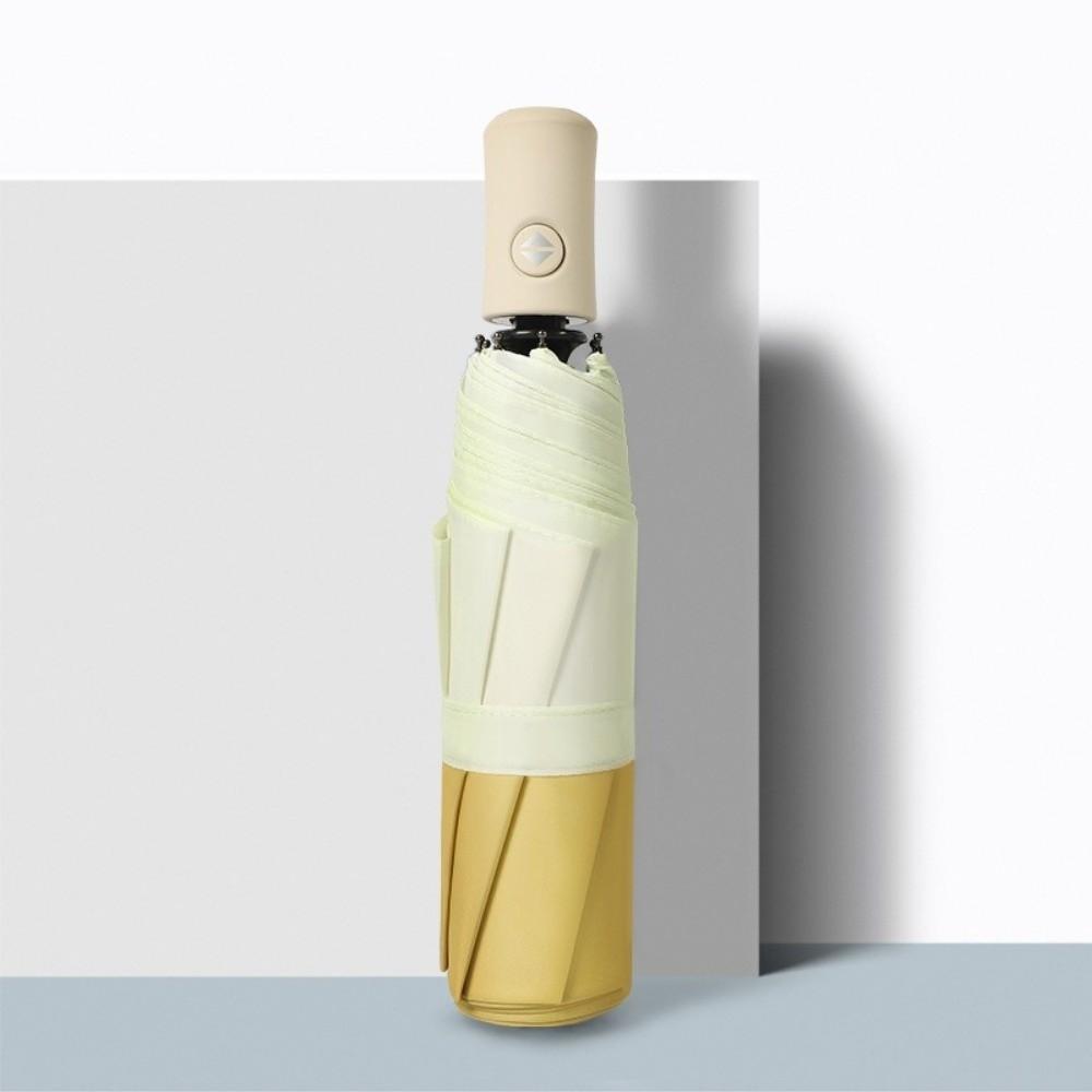 Automatic Open Folding Sun Umbrella UV Sunscreen 3 Folding Ribs Automatic Umbrella Windproof Light Collapsible