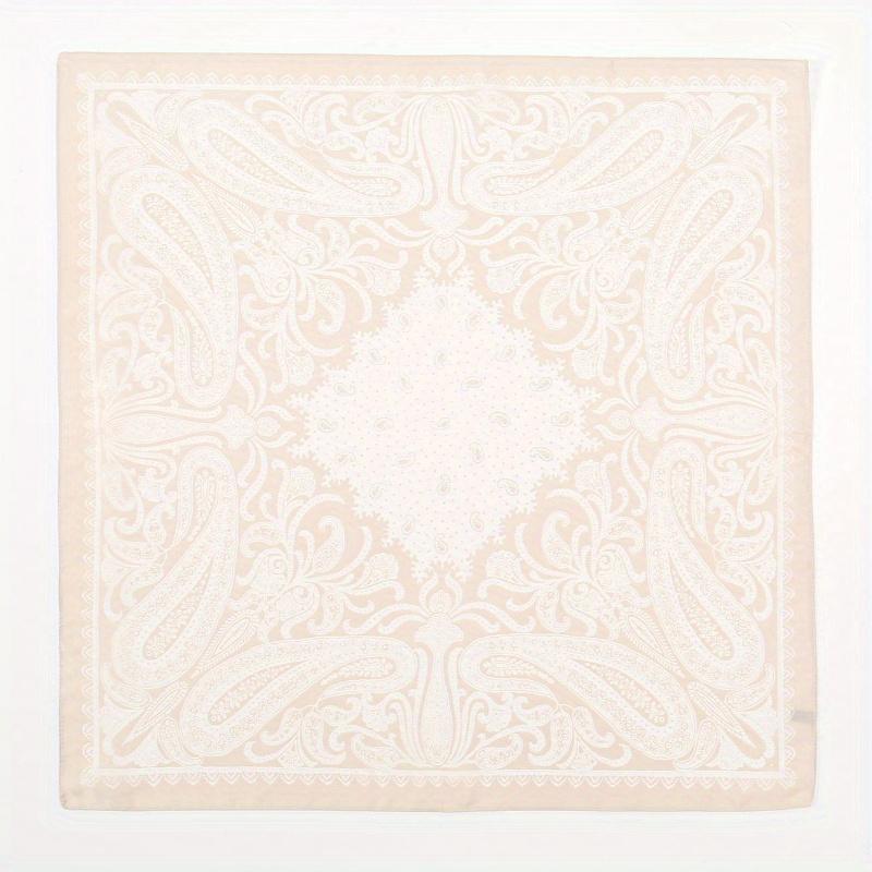 1pc Simple Printed 70s Square Scarf, New Spring Fashion Bandana for Women, Can Be Used As Belt, Bag Decoration, Ribbon